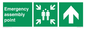 SY7921: Emergency assembly point directional Up arrow