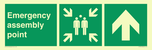 SY7921: Emergency assembly point directional Up arrow