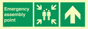 SY7921: Emergency assembly point directional Up arrow