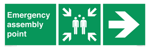 SY7923: Emergency assembly point directional Right arrow
