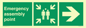 SY7923: Emergency assembly point directional Right arrow