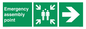 SY7923: Emergency assembly point directional Right arrow