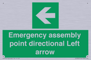 SY7927: Emergency assembly point directional Left arrow