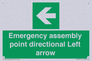 SY7927: Emergency assembly point directional Left arrow