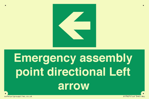 SY7927: Emergency assembly point directional Left arrow