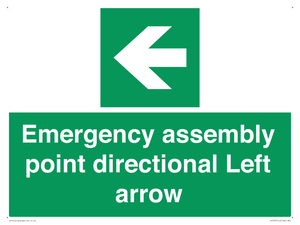 SY7927: Emergency assembly point directional Left arrow