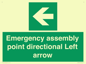 SY7927: Emergency assembly point directional Left arrow