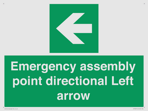 SY7927: Emergency assembly point directional Left arrow