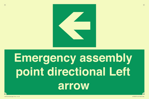SY7927: Emergency assembly point directional Left arrow