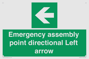 SY7927: Emergency assembly point directional Left arrow