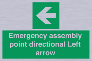 SY7927: Emergency assembly point directional Left arrow