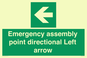 SY7927: Emergency assembly point directional Left arrow