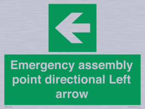 SY7927: Emergency assembly point directional Left arrow