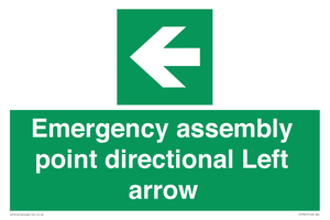 SY7927: Emergency assembly point directional Left arrow