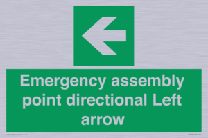 SY7927: Emergency assembly point directional Left arrow