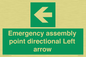 SY7927: Emergency assembly point directional Left arrow