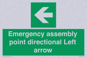 SY7927: Emergency assembly point directional Left arrow