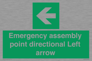 SY7927: Emergency assembly point directional Left arrow