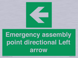 SY7927: Emergency assembly point directional Left arrow