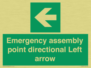 SY7927: Emergency assembly point directional Left arrow