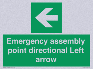 SY7927: Emergency assembly point directional Left arrow