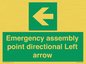 SY7927: Emergency assembly point directional Left arrow