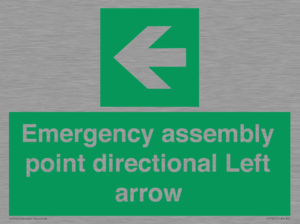 SY7927: Emergency assembly point directional Left arrow