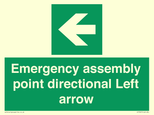 SY7927: Emergency assembly point directional Left arrow