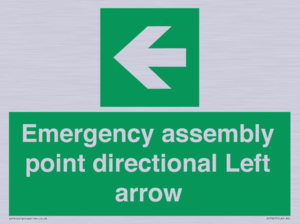 SY7927: Emergency assembly point directional Left arrow