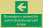SY7927: Emergency assembly point directional Left arrow