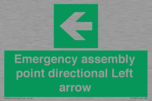 SY7927: Emergency assembly point directional Left arrow