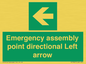 SY7927: Emergency assembly point directional Left arrow