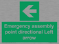 SY7927: Emergency assembly point directional Left arrow