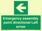 SY7927: Emergency assembly point directional Left arrow
