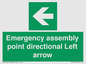 SY7927: Emergency assembly point directional Left arrow