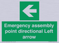 SY7927: Emergency assembly point directional Left arrow