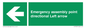SY7927: Emergency assembly point directional Left arrow
