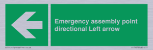 SY7927: Emergency assembly point directional Left arrow