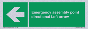 SY7927: Emergency assembly point directional Left arrow