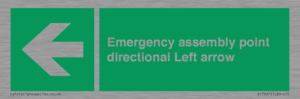 SY7927: Emergency assembly point directional Left arrow