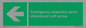 SY7927: Emergency assembly point directional Left arrow