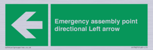 SY7927: Emergency assembly point directional Left arrow