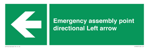 SY7927: Emergency assembly point directional Left arrow
