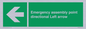 SY7927: Emergency assembly point directional Left arrow