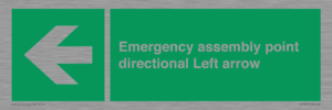 SY7927: Emergency assembly point directional Left arrow