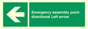 SY7927: Emergency assembly point directional Left arrow