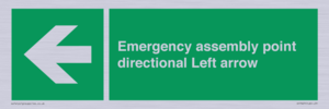 SY7927: Emergency assembly point directional Left arrow