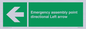 SY7927: Emergency assembly point directional Left arrow