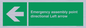 SY7927: Emergency assembly point directional Left arrow