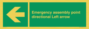 SY7927: Emergency assembly point directional Left arrow